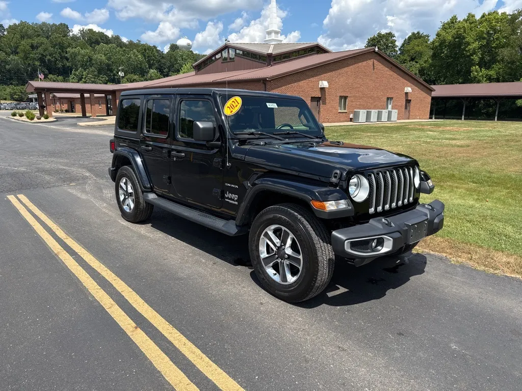 Black 2021 Jeep Wrangler Unlimited Sahara for sale in Gallipolis, OH