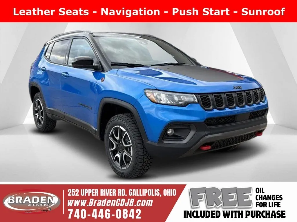 Blue 2026 Jeep Compass Trailhawk for sale in Gallipolis, OH