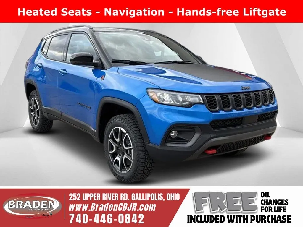 Blue 2026 Jeep Compass Trailhawk for sale in Gallipolis, OH