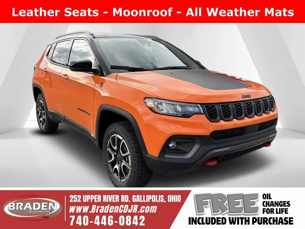 Orange 2026 Jeep Compass Trailhawk for sale in Gallipolis, OH