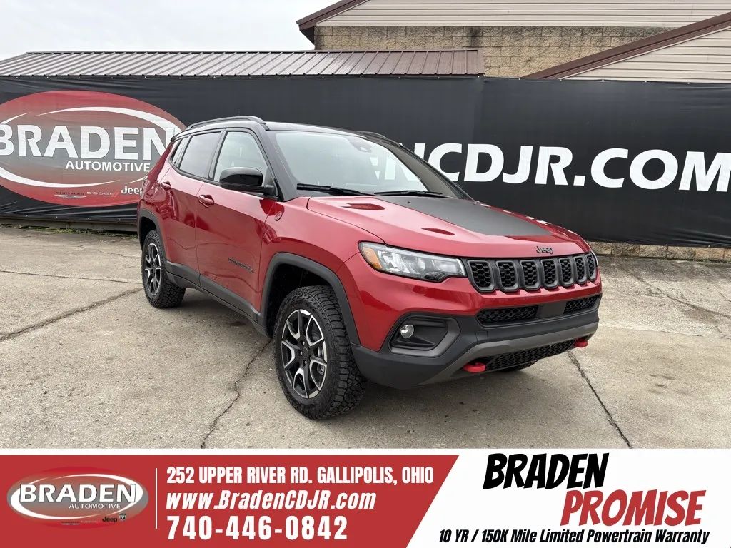 Red 2026 Jeep Compass Trailhawk for sale in Gallipolis, OH