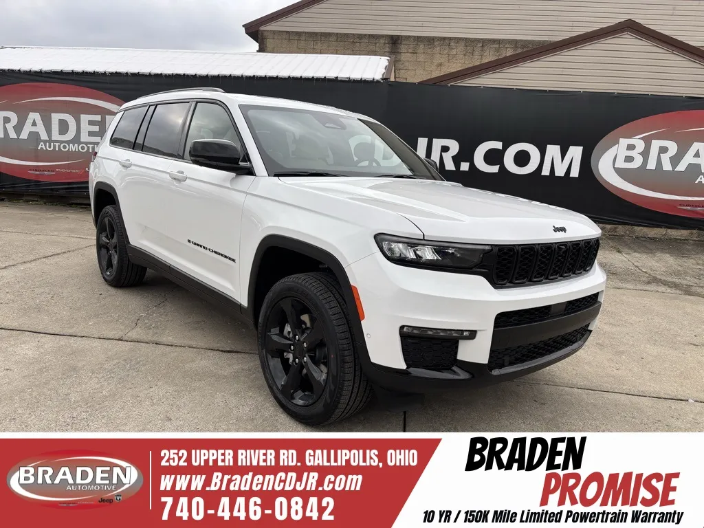 White 2025 Jeep Grand Cherokee L Limited for sale in Gallipolis, OH