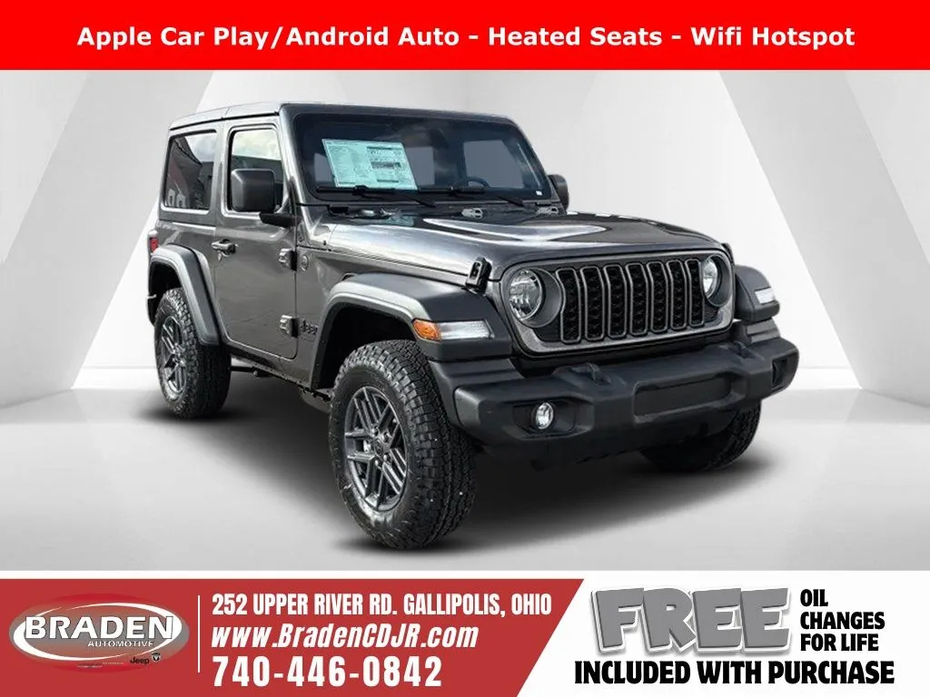 Gray 2026 Jeep Wrangler Sport S for sale in Gallipolis, OH