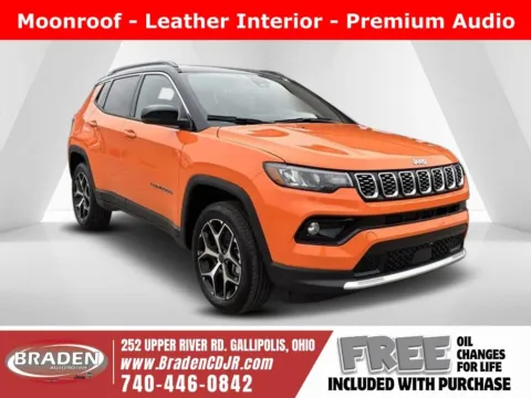 Orange 2026 Jeep Compass Limited for sale in Gallipolis, OH