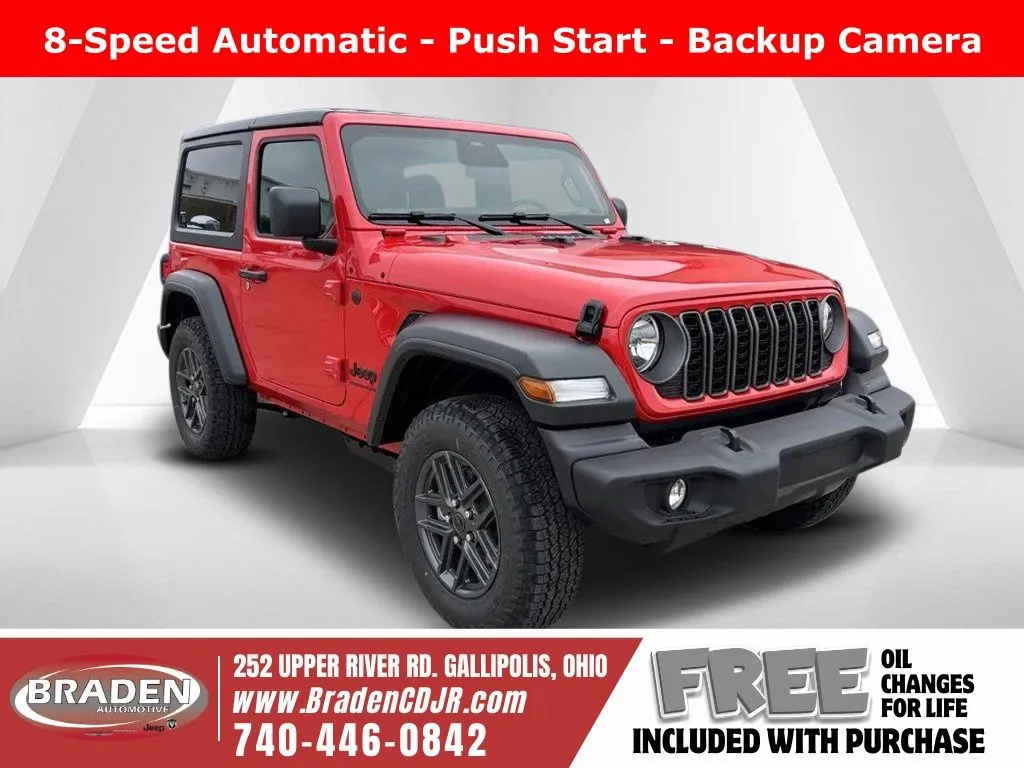 Red 2026 Jeep Wrangler Sport S for sale in Gallipolis, OH