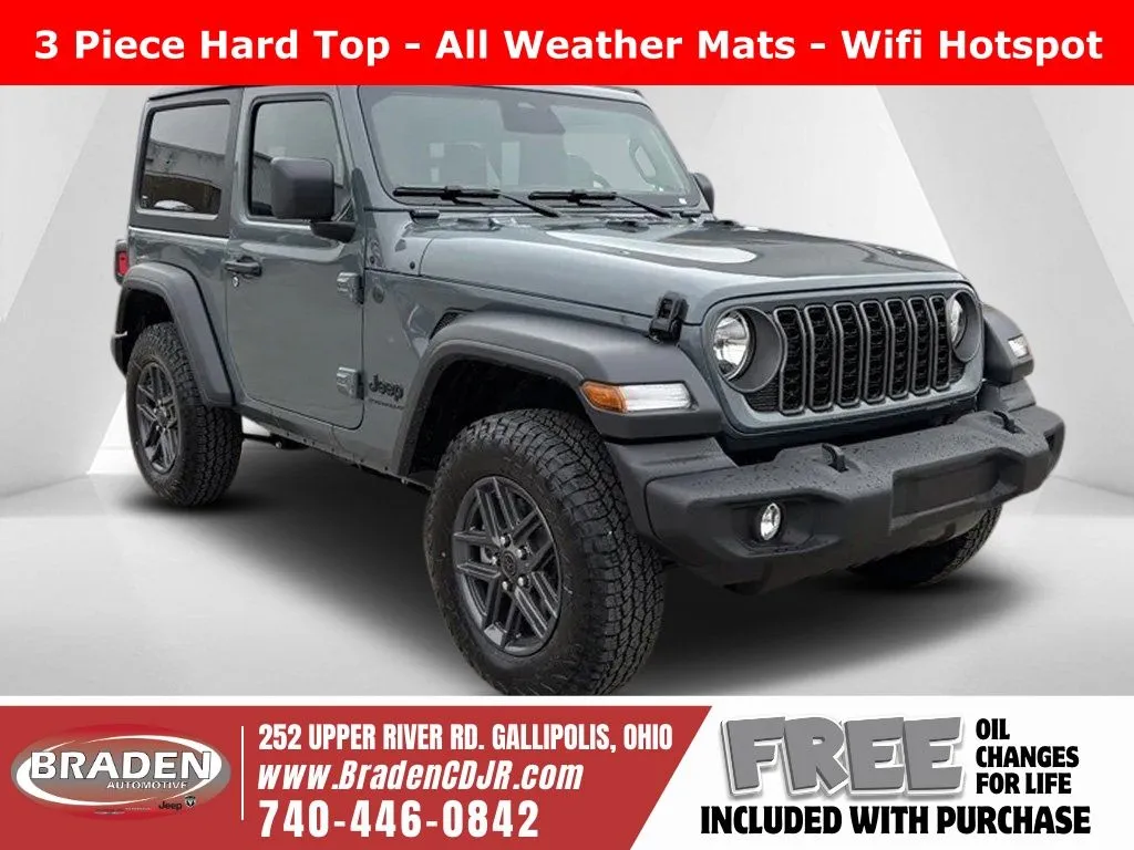 Gray 2026 Jeep Wrangler Sport S for sale in Gallipolis, OH