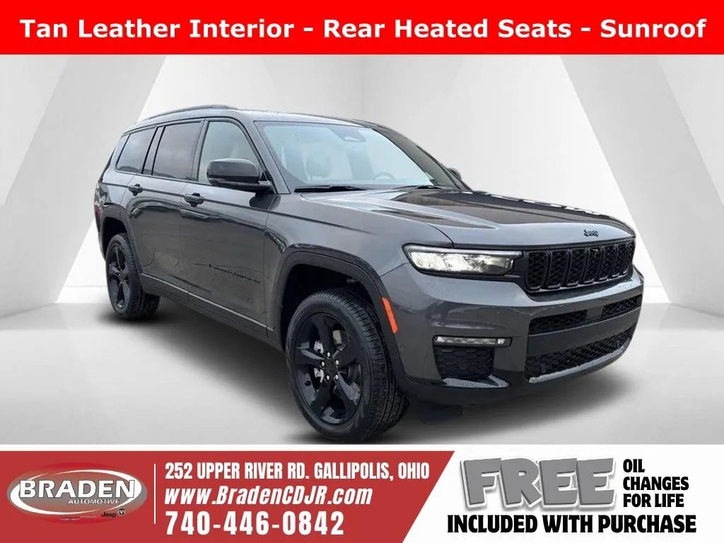 Gray 2025 Jeep Grand Cherokee L Limited for sale in Gallipolis, OH