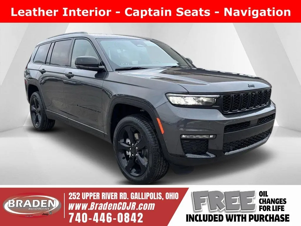 Gray 2025 Jeep Grand Cherokee L Limited for sale in Gallipolis, OH