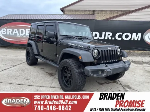 Black 2018 Jeep Wrangler JK Unlimited Rubicon for sale in Gallipolis, OH