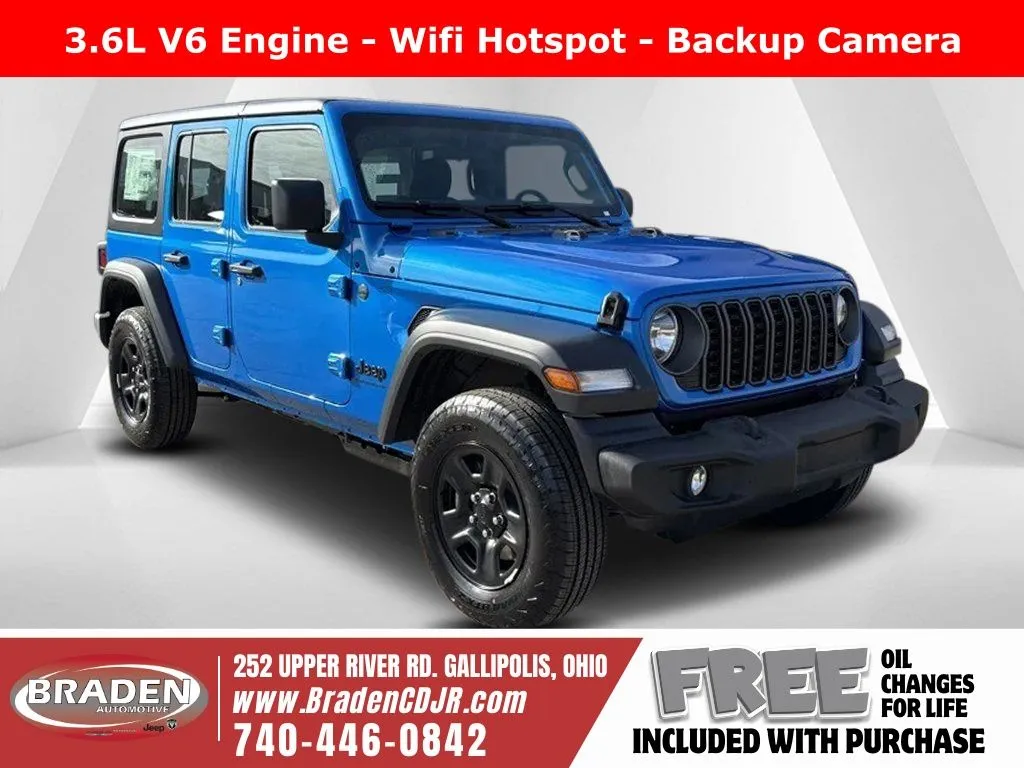 Blue 2026 Jeep Wrangler Sport for sale in Gallipolis, OH