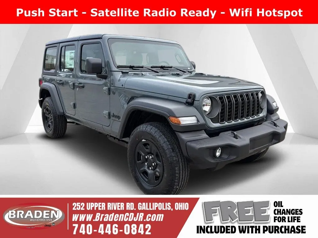 Gray 2026 Jeep Wrangler Sport for sale in Gallipolis, OH