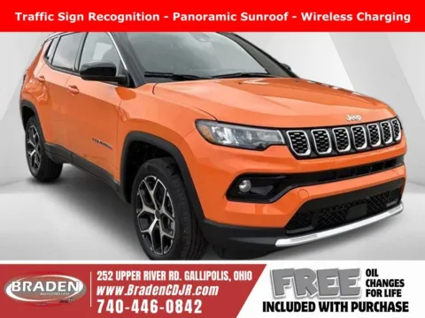Orange 2026 Jeep Compass Limited for sale in Gallipolis, OH