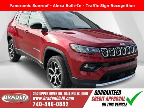 Red 2026 Jeep Compass Limited for sale in Gallipolis, OH