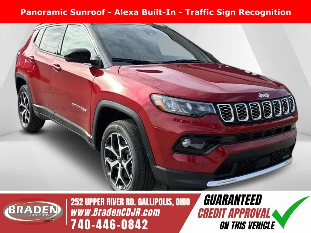 Red 2026 Jeep Compass Limited for sale in Gallipolis, OH