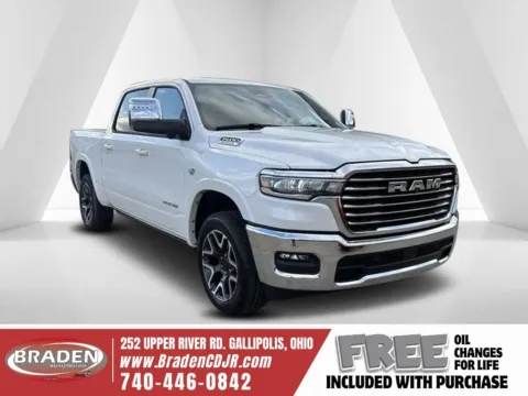 White 2026 Ram 1500 Laramie for sale in Gallipolis, OH