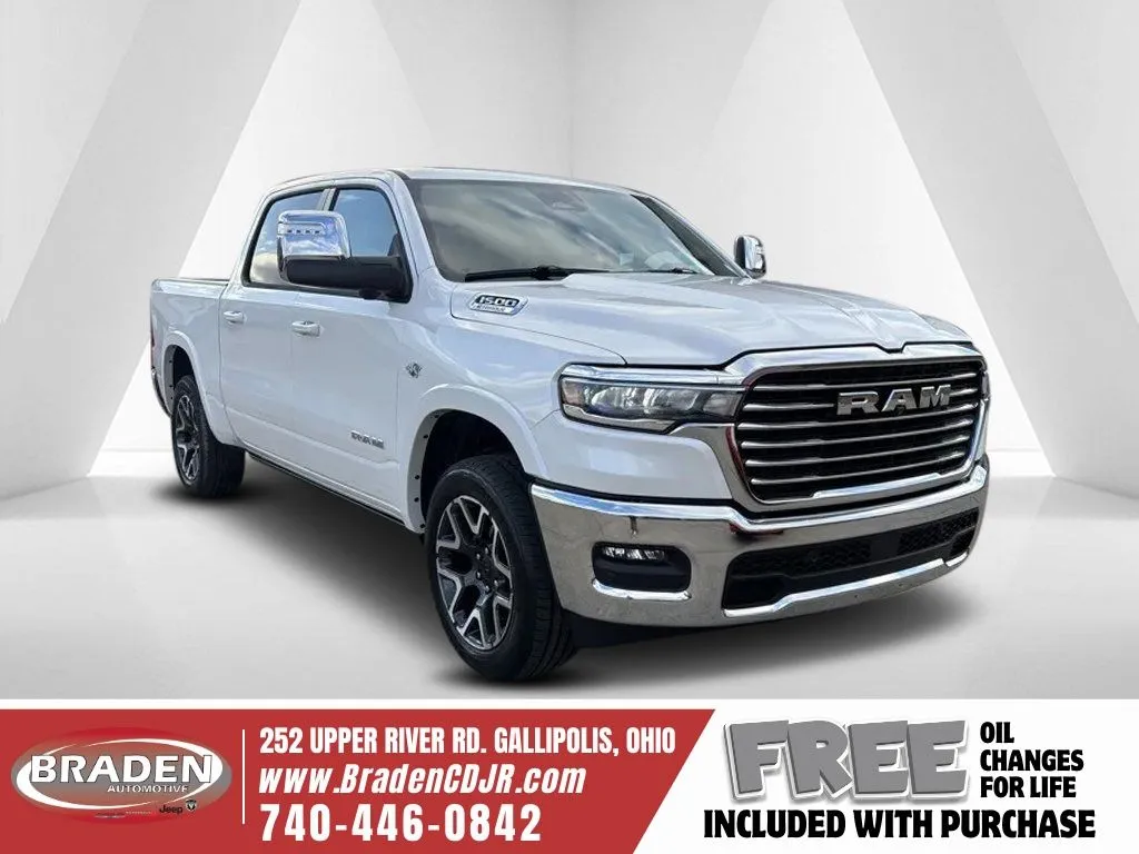 White 2026 Ram 1500 Laramie for sale in Gallipolis, OH