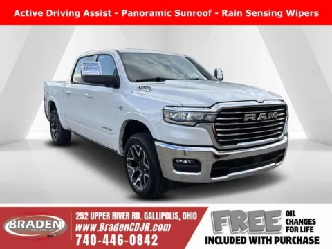 White 2026 Ram 1500 Laramie for sale in Gallipolis, OH