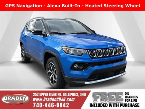 Blue 2026 Jeep Compass Limited for sale in Gallipolis, OH