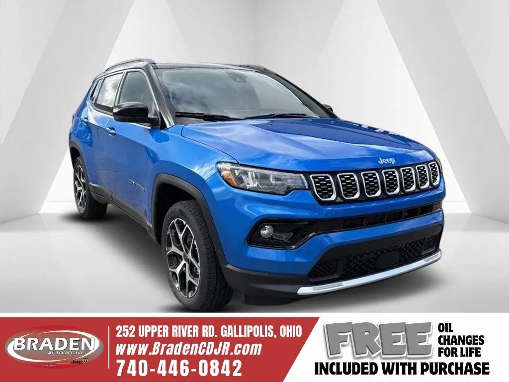 Blue 2026 Jeep Compass Limited for sale in Gallipolis, OH