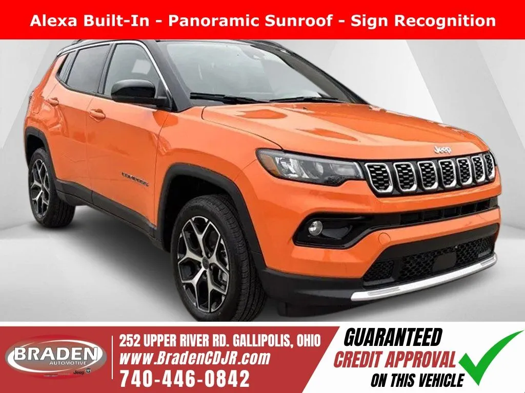 Orange 2026 Jeep Compass Limited for sale in Gallipolis, OH