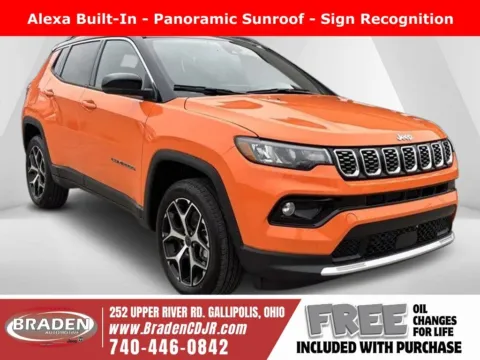 Orange 2026 Jeep Compass Limited for sale in Gallipolis, OH
