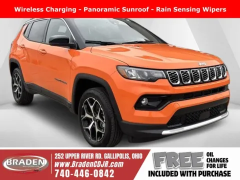 Orange 2026 Jeep Compass Limited for sale in Gallipolis, OH