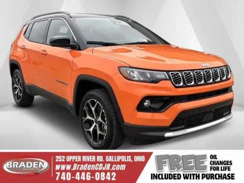 Orange 2026 Jeep Compass Limited for sale in Gallipolis, OH