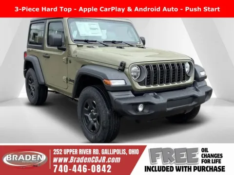 Green 2026 Jeep Wrangler Sport for sale in Gallipolis, OH