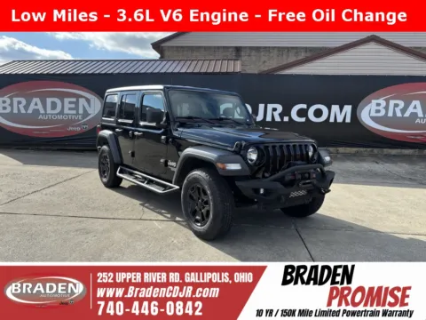 Black 2019 Jeep Wrangler Unlimited Sport S for sale in Gallipolis, OH