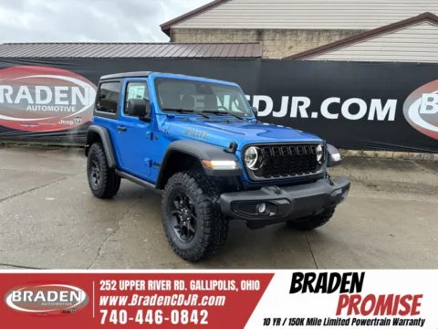Blue 2026 Jeep Wrangler Willys for sale in Gallipolis, OH