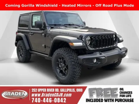 Gray 2026 Jeep Wrangler Willys for sale in Gallipolis, OH