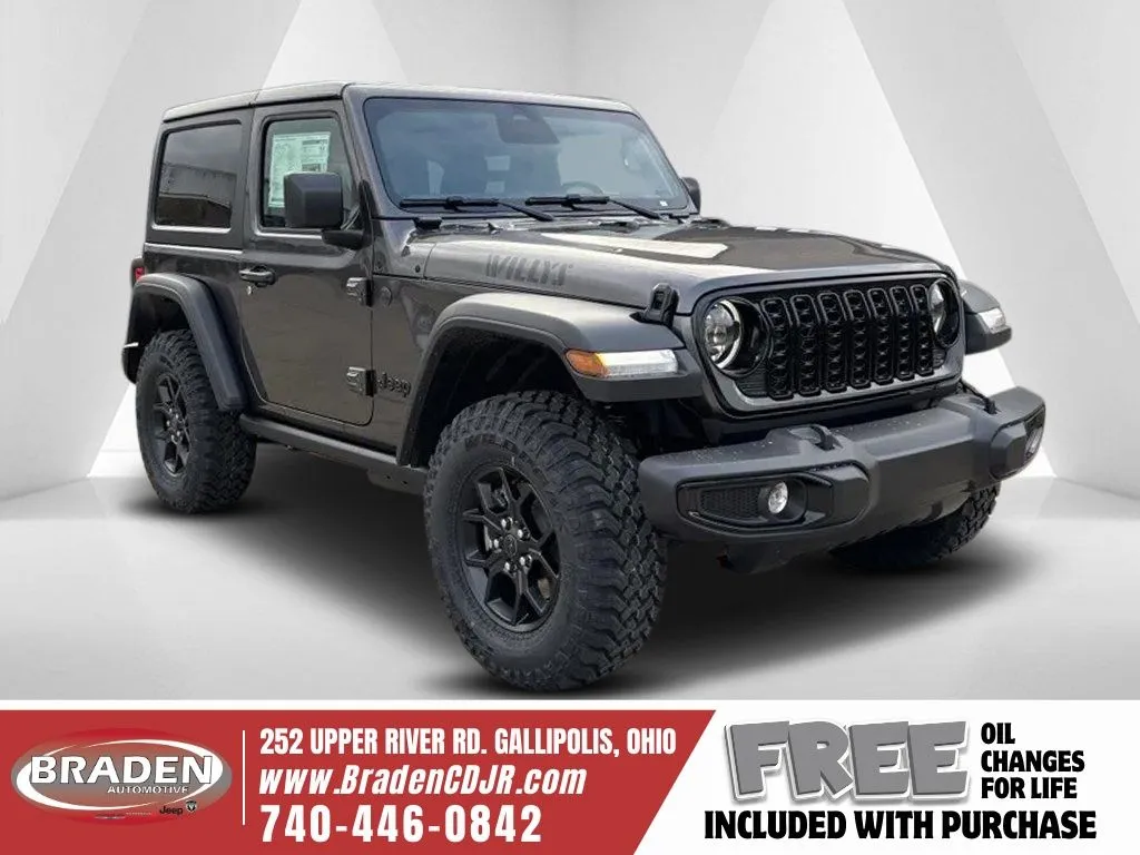 Gray 2026 Jeep Wrangler Willys for sale in Gallipolis, OH