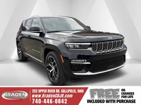 Black 2025 Jeep Grand Cherokee Summit for sale in Gallipolis, OH