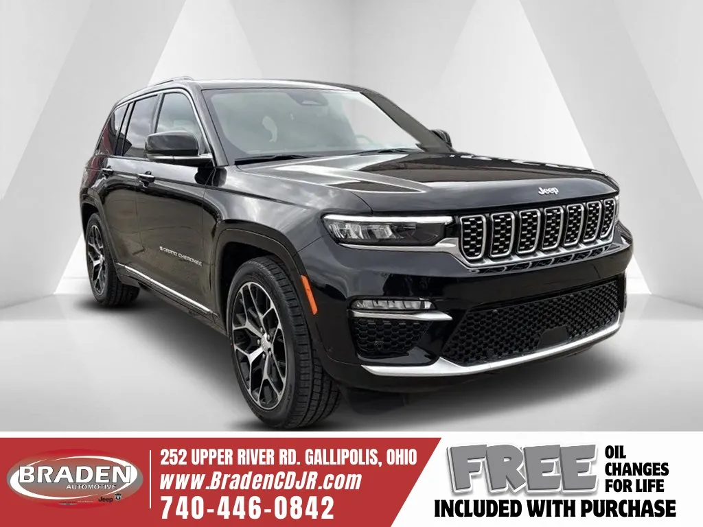 Black 2025 Jeep Grand Cherokee Summit for sale in Gallipolis, OH