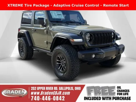 Green 2026 Jeep Wrangler Willys for sale in Gallipolis, OH