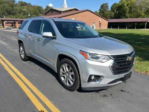 Silver 2021 Chevrolet Traverse Premier for sale in Gallipolis, OH