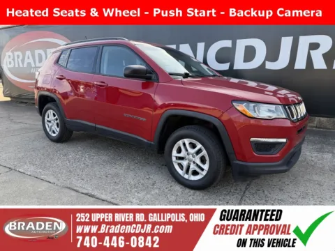Red 2018 Jeep Compass Sport for sale in Gallipolis, OH