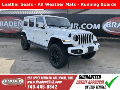 White 2021 Jeep Wrangler Unlimited Sahara for sale in Gallipolis, OH