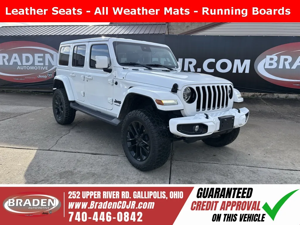 White 2021 Jeep Wrangler Unlimited Sahara for sale in Gallipolis, OH