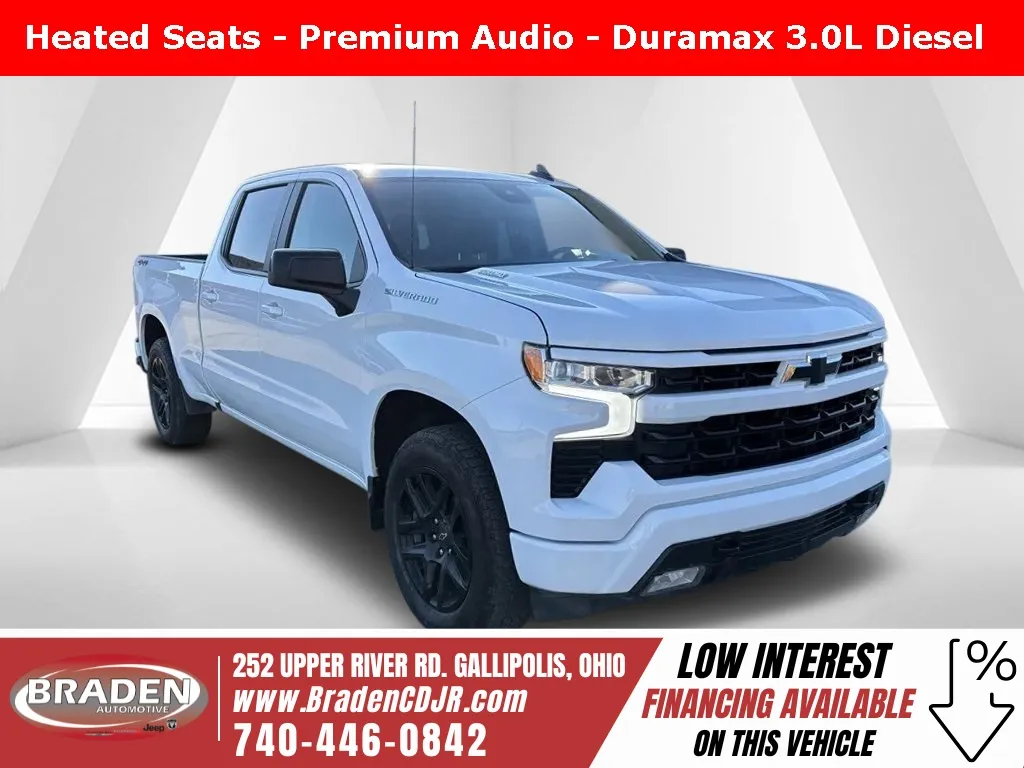 White 2023 Chevrolet Silverado 1500 RST for sale in Gallipolis, OH