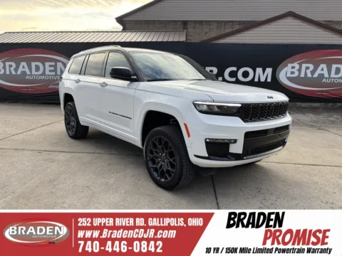 White 2025 Jeep Grand Cherokee L Summit for sale in Gallipolis, OH
