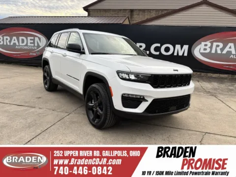 White 2025 Jeep Grand Cherokee Limited for sale in Gallipolis, OH