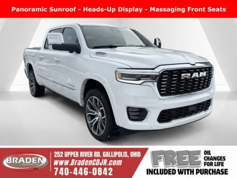 White 2026 Ram 1500 Tungsten for sale in Gallipolis, OH