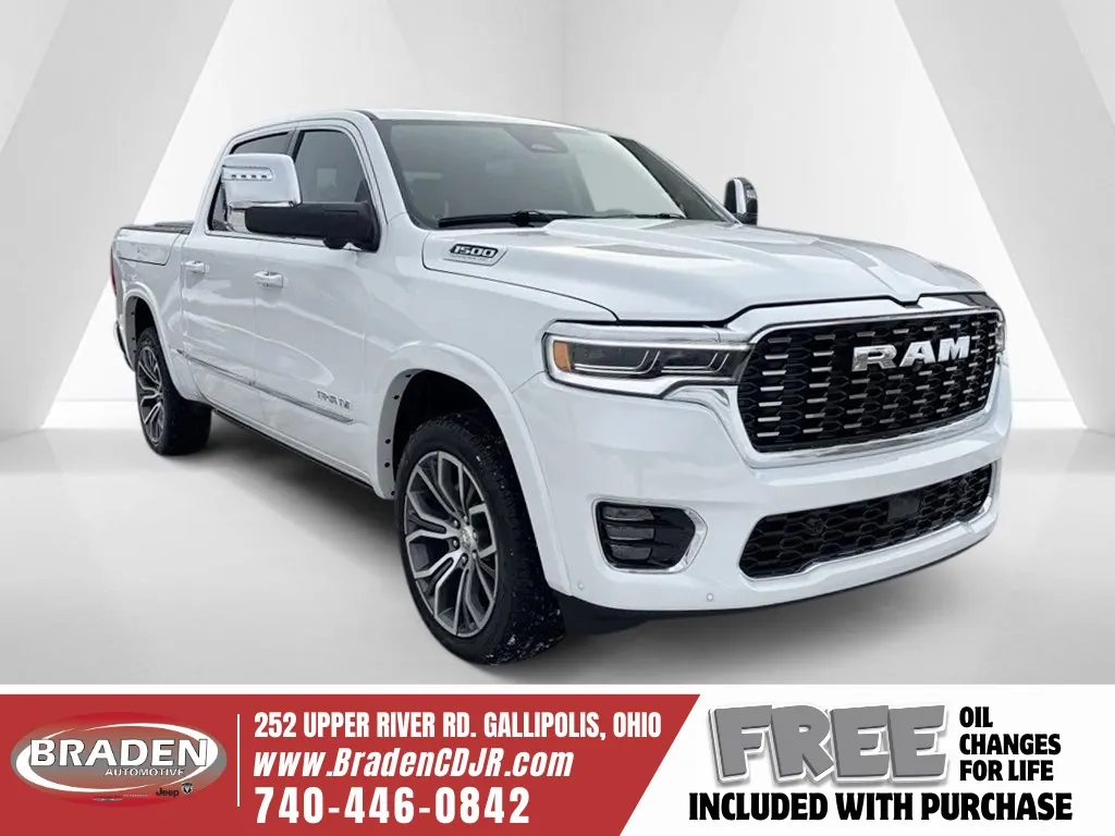White 2026 Ram 1500 Tungsten for sale in Gallipolis, OH