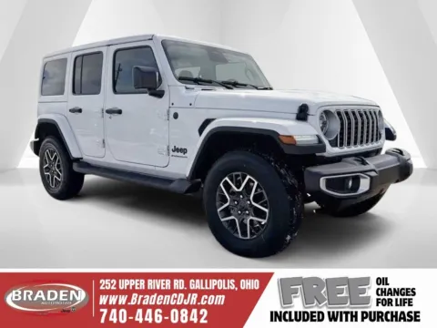 White 2026 Jeep Wrangler Sahara for sale in Gallipolis, OH