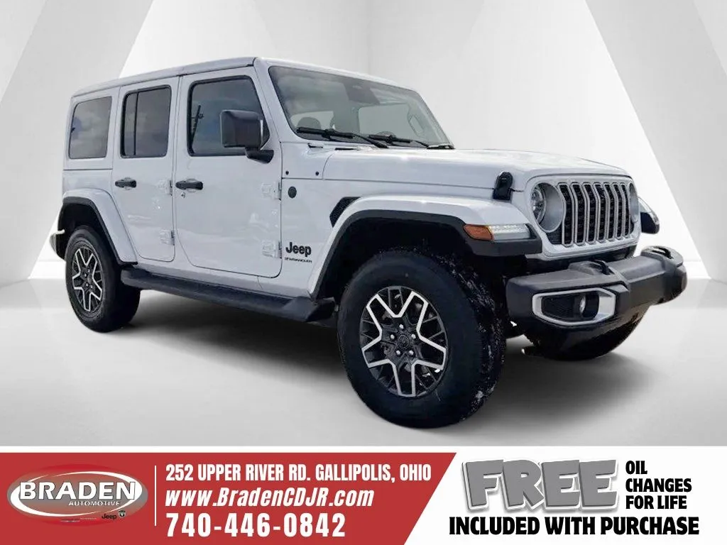 White 2026 Jeep Wrangler Sahara for sale in Gallipolis, OH