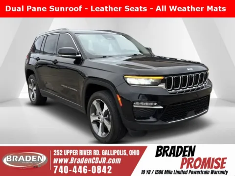 Black 2023 Jeep Grand Cherokee Limited for sale in Gallipolis, OH
