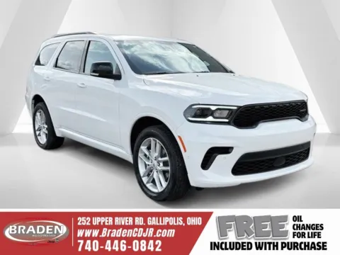 White 2026 Dodge Durango GT Plus for sale in Gallipolis, OH