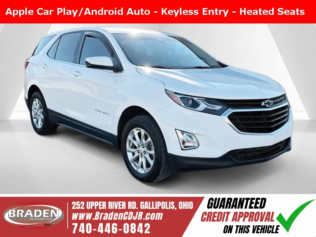 White 2020 Chevrolet Equinox LT for sale in Gallipolis, OH