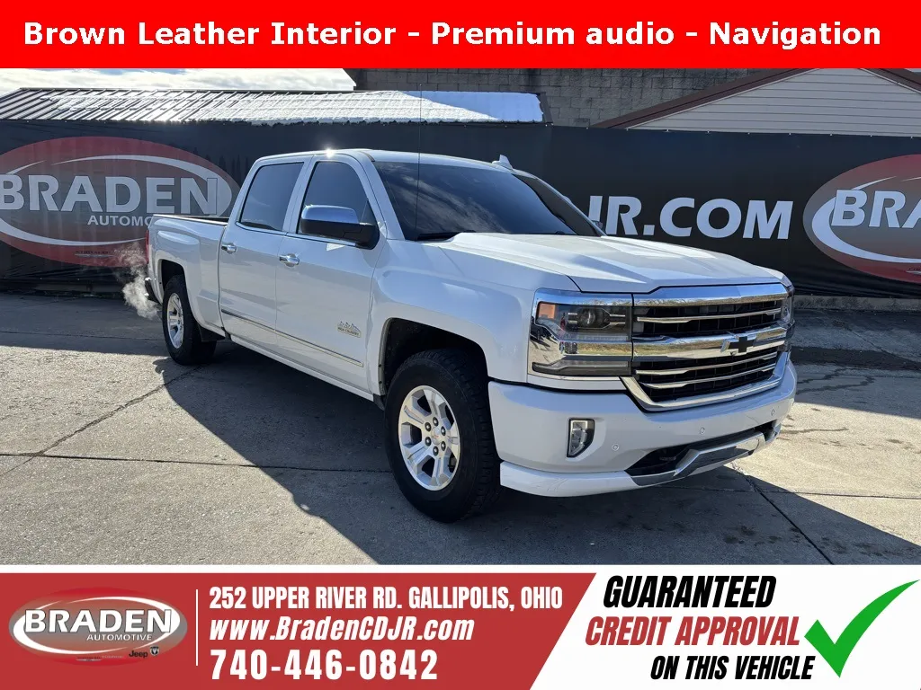 White 2017 Chevrolet Silverado 1500 High Country for sale in Gallipolis, OH